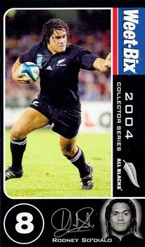 2004 Weet-Bix All Blacks Collector Series #8 Rodney So’oialo Front
